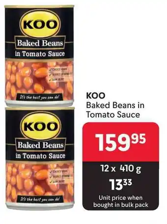 Makro KOO Baked Beans in Tomato Sauce offer