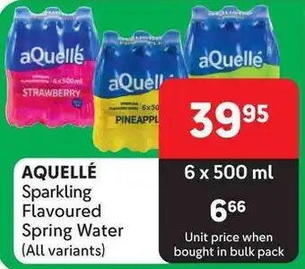 Makro AQUELLÉ Sparkling Flavoured Spring Water offer