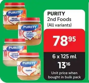 Makro PURITY 2nd Foods (All variants) offer