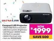 Game Ultra-Link Compact LED Projector offer