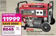 Game Ryobi RG-7900K Generator offer