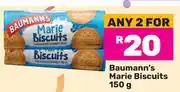 Game Baumann's Marie Biscuits-For Any 2 x 150g offer