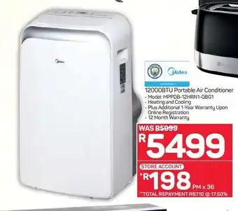 Pick n Pay Hypermarket Midea - 12000BTU Portable Air Conditioner offer