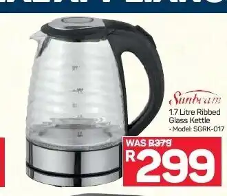 Pick n Pay Hypermarket Sunbeam - 1.7Litre Ribbed Glass Kettle offer