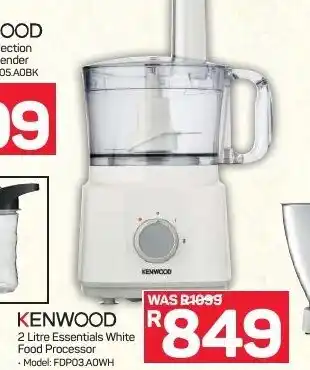 Pick n Pay Hypermarket Kenwood - 2 Litre Essentials White Food Processor offer