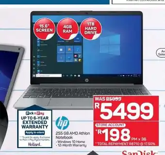 Pick n Pay Hypermarket Hp - 255G8 AMD Athlon Notebook offer