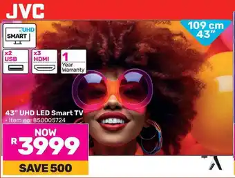 Game JVC 43" UHD LED Smart TV offer