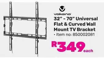 Game volkano 32" - 70" Universal Flat & Curved Wall Mount TV Bracket offer