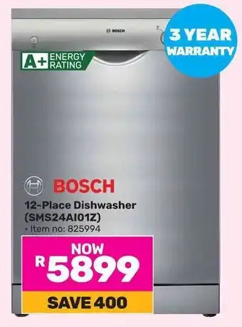 Game BOSCH 12-Place Dishwasher (SMS24A101Z) offer