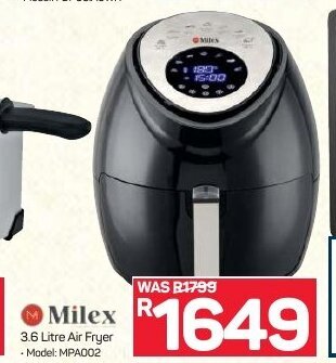 milex 3.6 l air fryer