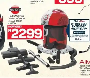 Pick n Pay Hypermarket Genesis - Hydro Vac Plus Vacuum Cleaner offer