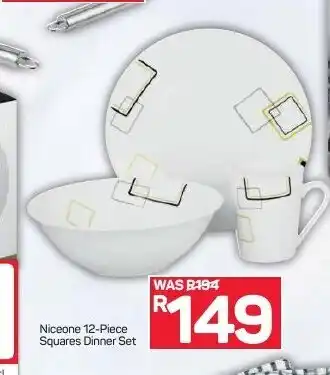 Niceone 12-Piece Squares Dinner Set