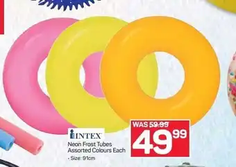 Intex Neon Frost Tubes Assorted each
