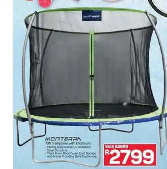 Pick n Pay Hypermarket Monterra 10ft Trampoline with Enclosure offer