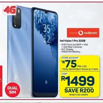 Pick n Pay Hypermarket Itel Vision 1 Pro 32GB offer