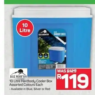 Pick n Pay Hypermarket Blue Mountain 10 Litre Hardbody Cooler Box Assorted Colours each offer
