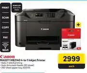 Makro Canon Maxify MB2140 4 In 1 Inkjet Printer offer