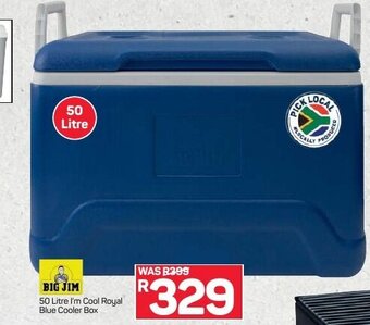 Pick n Pay Hypermarket Big Jim 50 Litre I'm Cool Royal Blue Cooler Box offer