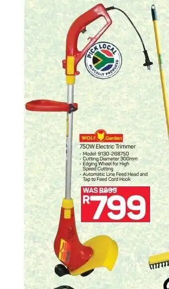 Pick n Pay Hypermarket Wolf Garden 750W Electric Trimmer offer