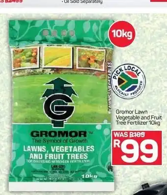 Gromor Lawn Vegetable and Fruit Tree Fertilizer 10kg