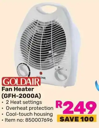 Game GOLDAIR Fan Heater (GFH-2000A) offer