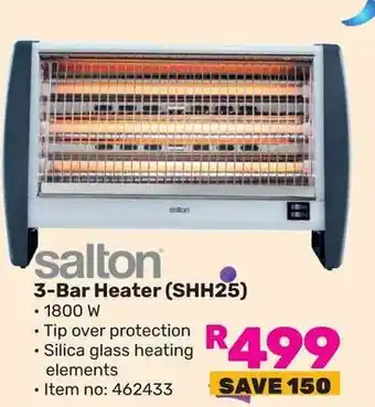 Game salton 3-Bar Heater (SHH25) offer