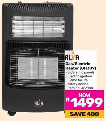 Game ALVA Gas/Electric Heater (GH309) offer