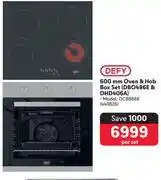 Makro Defy 600mm Oven & Hob Box Set DB0486E & DHD406A-Per Set offer