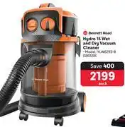 Makro Bennett Read Hydro 15 Wet And Dry Vacuum Cleaner YLW6293-B offer