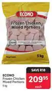 Makro Econo Frozen Chicken Mixed Portions-5Kg offer