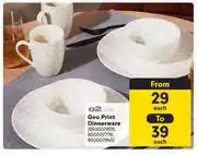 O2 Dine Geo Print Dnnerware-Each