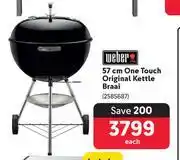 Makro Weber 57cm One Touch Original Kettle Braai offer