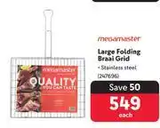 Makro Megamaster Large Folding Braai Grid offer