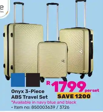 Game Onyx 3-Piece ABS Travel Set offer