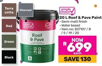 Game 20 L Roof & Pave Paint offer