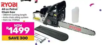 Game RYOBI 40 cc Petrol Chain Saw offer