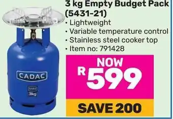 Game 3 kg Empty Budget Pack offer