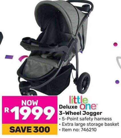 little one Deluxe 3 Wheel Jogger offer at Game