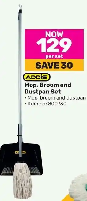 Game Addis Mop, Broom and Dustpan Set offer