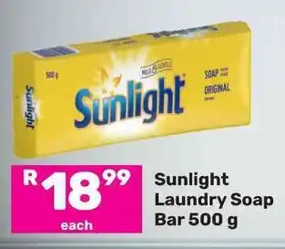 Game Sunlight Laundry Soap Bar 500 g offer