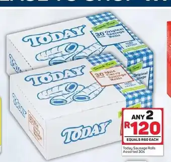 Pick n Pay Hypermarket Today Sausage Rolls Assorted 30s offer