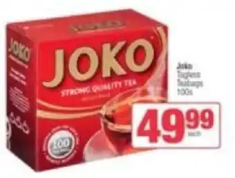 Spar Joko Tagless Teabags 100s offer