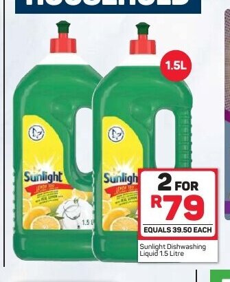 Pick n Pay Hypermarket Sunlight Dishwashing Liquid 1.5 Litre offer