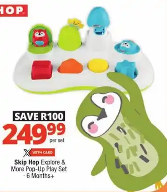 Checkers Skip Hop Explore & More Pop-Up Play Set offer