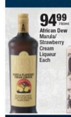 African Dew Marula / Strawberry Cream Liqueur Each offer at Checkers ...