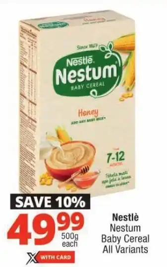 Checkers Nestlè Nestum Baby Cereal All Variants offer