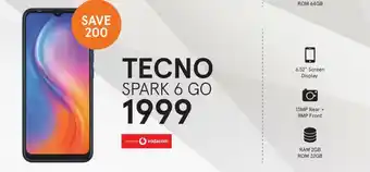 Jet Tecno Spark 6 GO offer