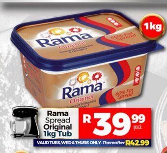 Take 'n Pay Rama Spread Original 1kg Tub offer
