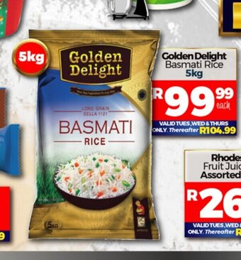 Take 'n Pay Golden Delight Basmati Rice 5kg offer
