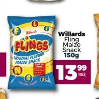 Take 'n Pay Willards Fling Maize Snack 150g offer